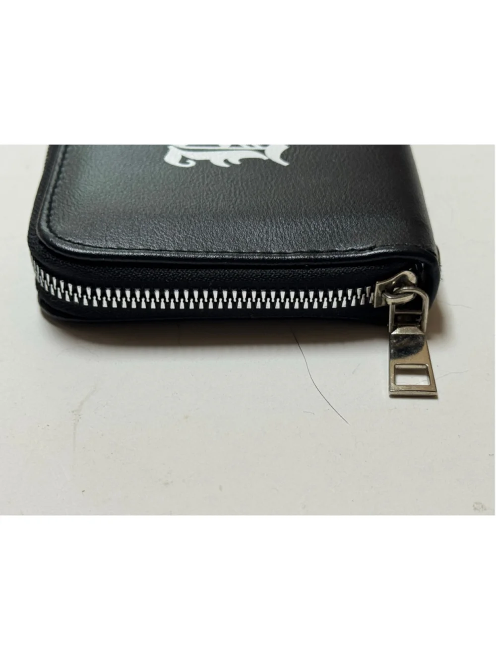 Unbranded Women’s Black and White Baby Graphic Zip-Around Wallet